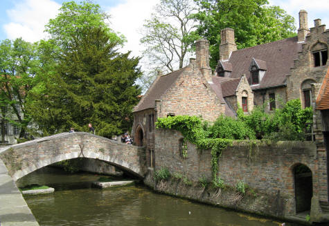 St. Bonifaciusbrug (Bridge) in Bruges Belgium